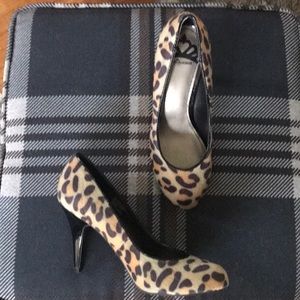 Fergalicious leopard print heels shoes
